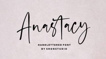 Anastacy Handlettered Font