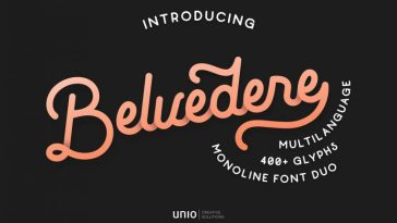 Belvedere Monoline Font Duo 768x512