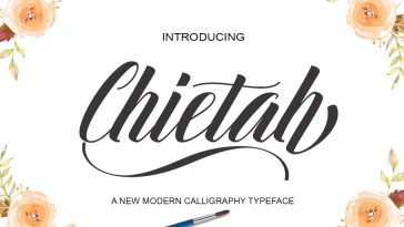 Chietah Calligraphy Font