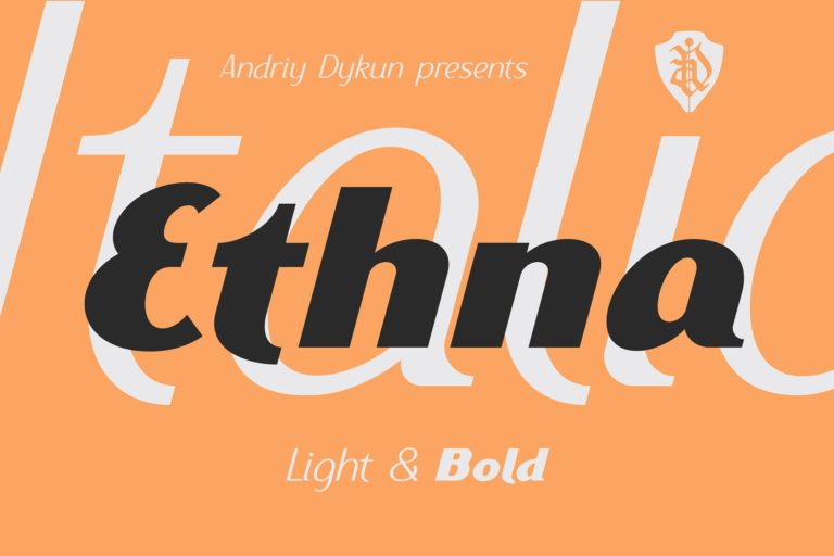 Ethna Typeface 768x512