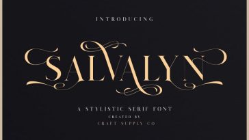 Salvalyn Serif Font 768x512